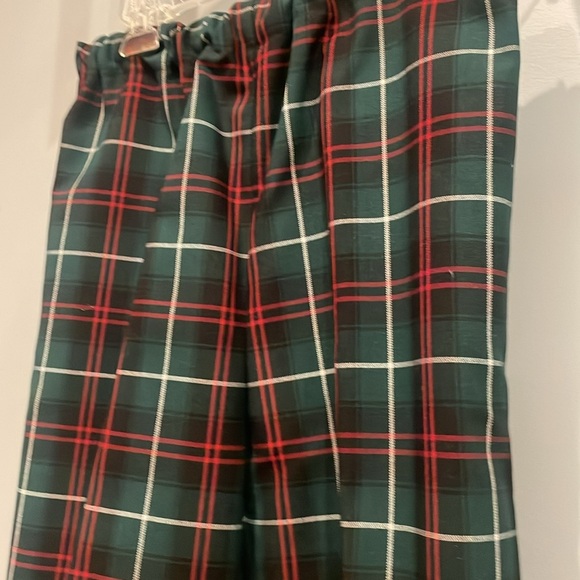 Holiday plaid handmade vintage dress pants red&green - Picture 2 of 2